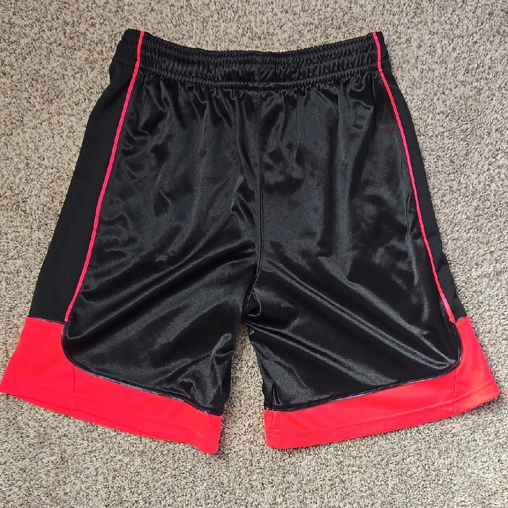 And1 Pink and Black Athletic Shorts with Elastic Waistband - Picture 4 of 4